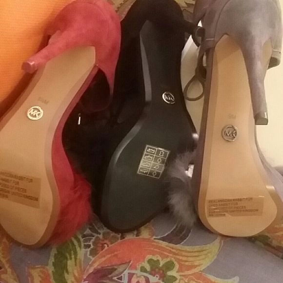 Michael Michael Kors Remi rabbit and suede pumps - Picture 2 of 6